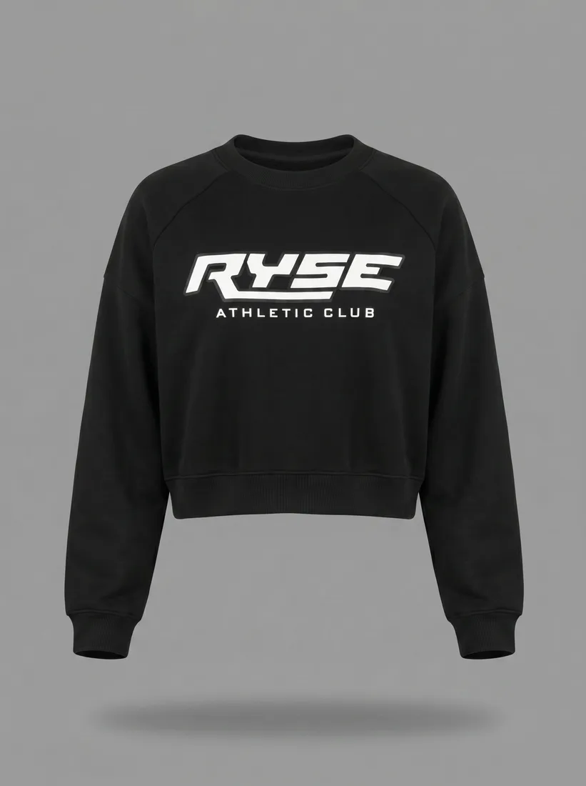 Women's Crop — Black